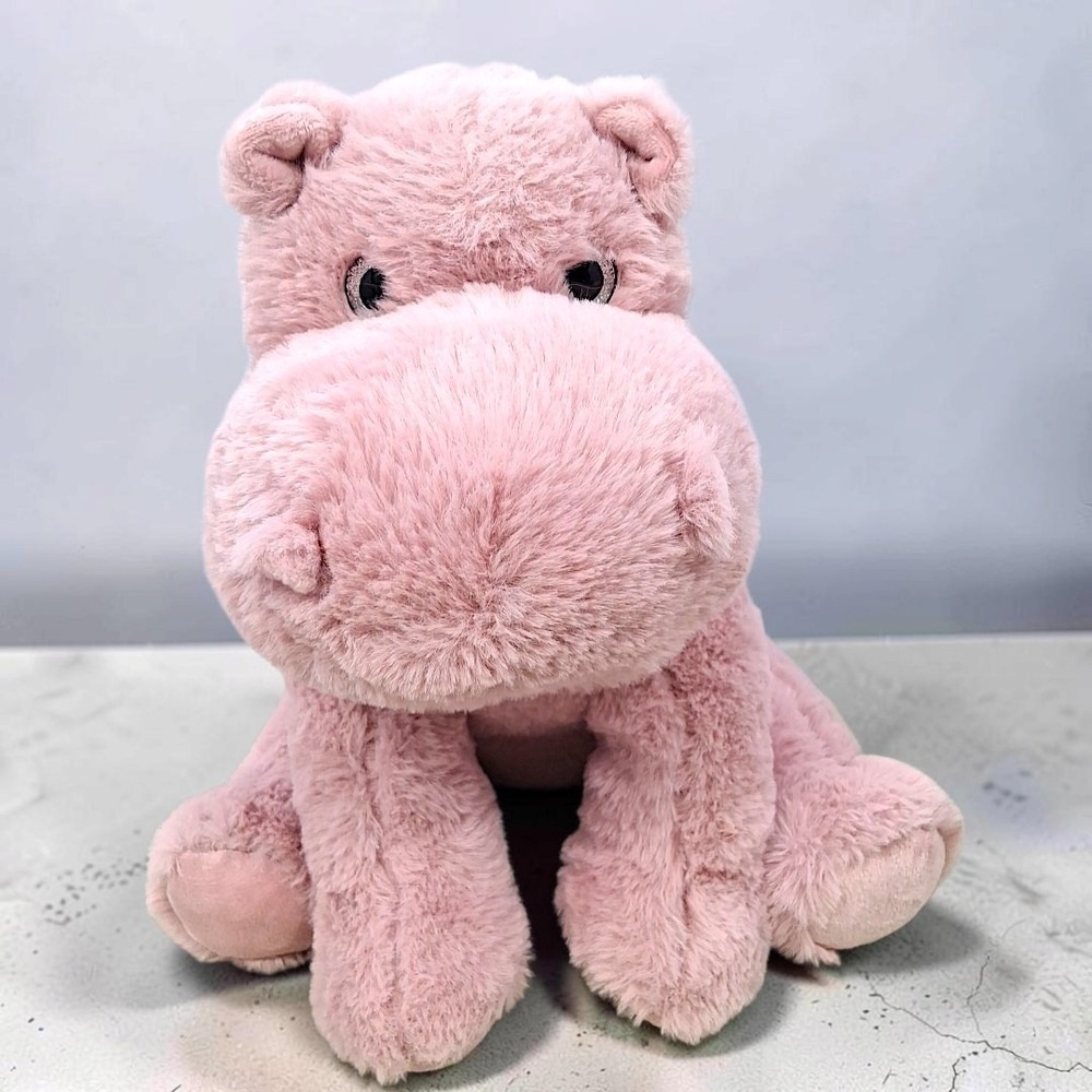 The Bear Factory Pink Hippo Plush Stuffed Animal 2023 Soft Toy 12 inch Nursery